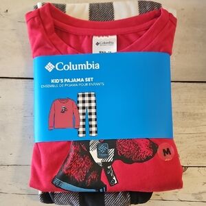 Columbia Red and Black Checkered Kids Pajama Set